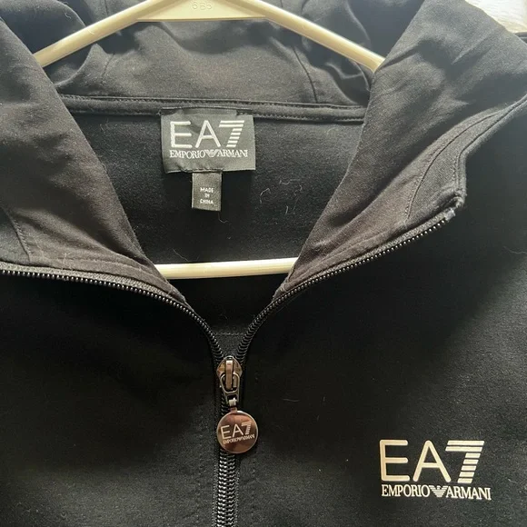 Emporio Armani EA7 Black Hoodie & Sweatpants - Picture 5 of 5